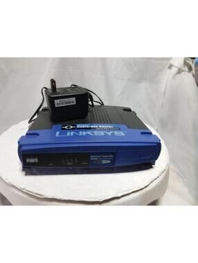 Linksys BEFSR41 v4 EtherFast Cable/DSL Router 4-Port 10/100 Wired w/ Adapter Tes